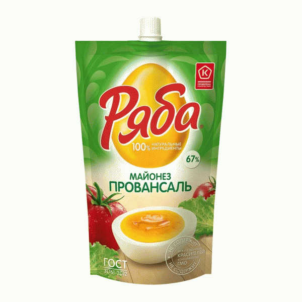 Майонез Ряба Провансаль 67% 350г - в магазине «Чижик»