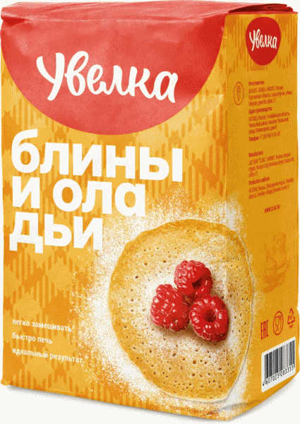 Мука Увелка пшеничная для блинов и оладий 1кг - в магазине «Чижик»