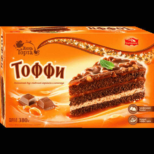 Торт Черемушки Тоффи 380г - в магазине «Чижик»