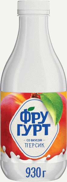 Напиток кисломолоч. Фругурт со вкусом персика 1% 930г - в магазине «Чижик»