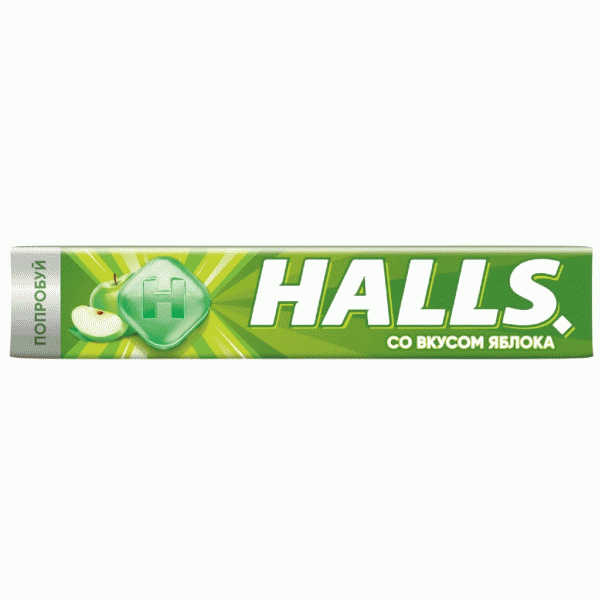 Карамель Halls со вкусом яблока 25г - в магазине «Чижик»