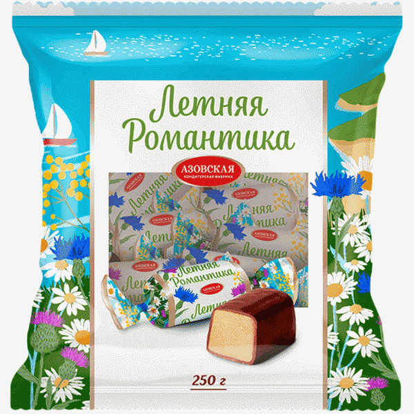 Конфеты Летняя Романтика помадные глазированные 250г - в магазине «Чижик»
