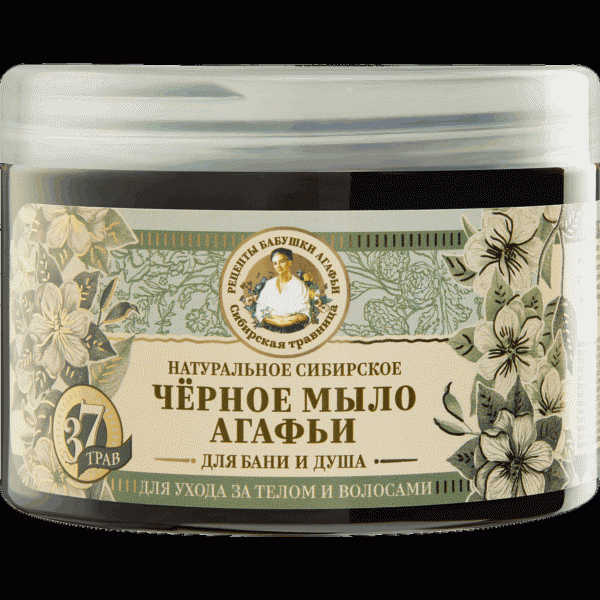 Мыло для бани Черное Мыло Агафьи 500мл - в магазине «Чижик»
