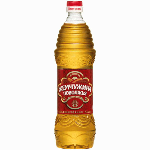 Масло Жемчужина поволжья подсолнечное нераф. 1л - в магазине «Чижик»