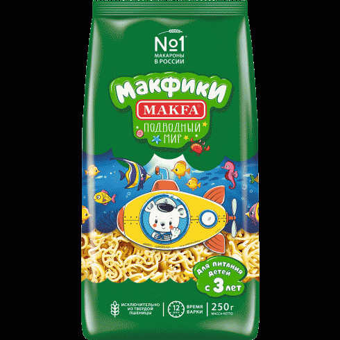 Макароны Makfa Макфики Подводный мир 250г - в магазине «Чижик»