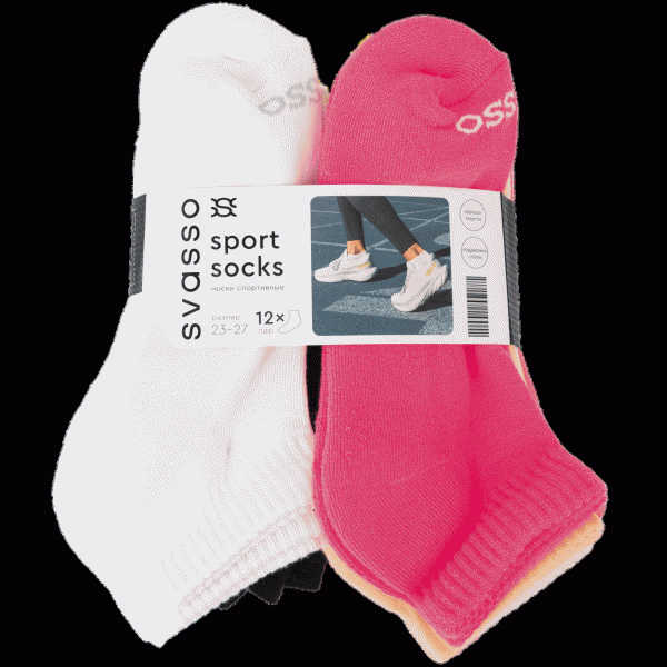 Носки SVASSO Sport Socks 12 пар р36-45 - в магазине «Чижик»