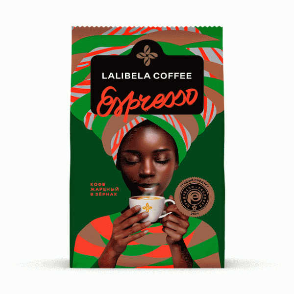 Кофе Lalibela coffee Espresso в зернах 1000г - в магазине «Чижик»