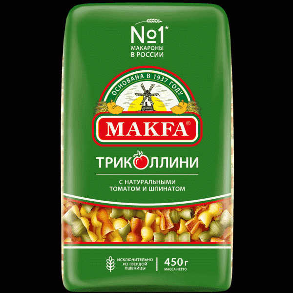 Макароны Makfa Триколлини 450г - в магазине «Чижик»