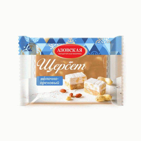 Щербет Азовская КФ молочно-ореховый 240г - в магазине «Чижик»
