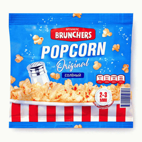 Попкорн BRUNCHERS со вкусом соли 100г - в магазине «Чижик»