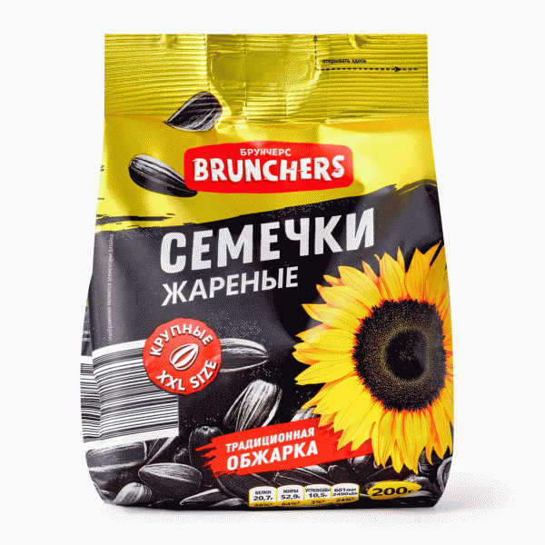 Семена BRUNCHERS подсолнечника жареные 200г - в магазине «Чижик»