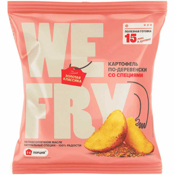 Картофель We Fry по-деревенски со специями замороженный предобжаренный 700г - в магазине «Чижик»