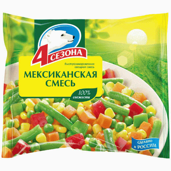 Смесь овощная 4 Сезона Мексиканская 400г - в магазине «Чижик»