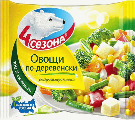 Овощи 4 Сезона по-деревенски зам. 400г - в магазине «Чижик»