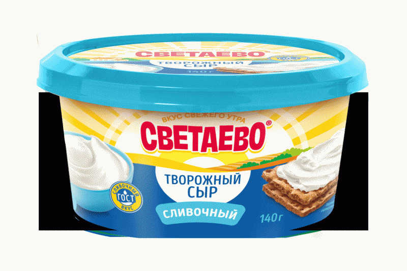 Сыр СВЕТАЕВО слив. творожный 60% 140г - в магазине «Чижик»