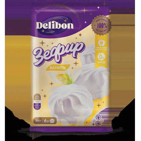 Зефир DELIBON с ароматом ванили 310г - в магазине «Чижик»