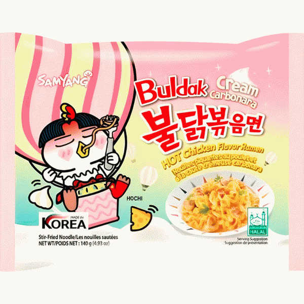 Лапша Samyang Хот Чикен Карбонара 140г - в магазине «Чижик»