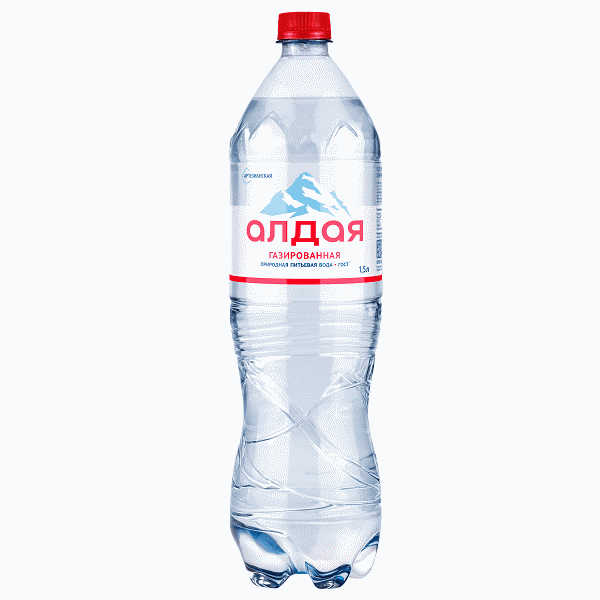 Вода АЛДАЯ природная питьевая газ. 1.5л - в магазине «Чижик»