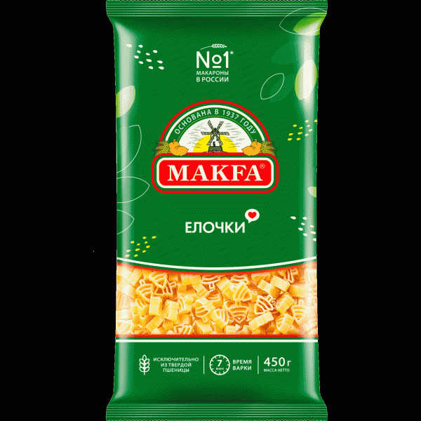 Макароны Makfa Елочки 450г - в магазине «Чижик»