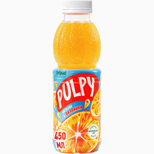 Напиток Добрый Pulpy апельсин 450мл - в магазине «Чижик»