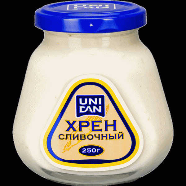 Хрен Uni Dan Сливочный 250г - в магазине «Чижик»