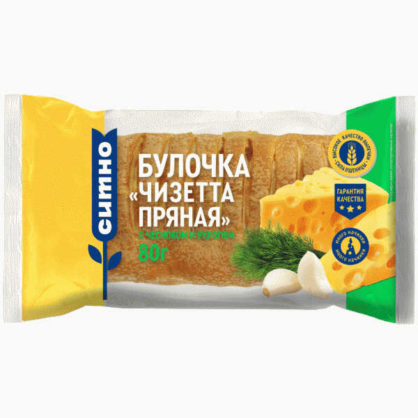Булочка Ситно Чизетта Пряная 80г - в магазине «Чижик»