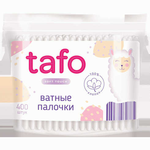 Палочки ватные TAFO 400шт - в магазине «Чижик»