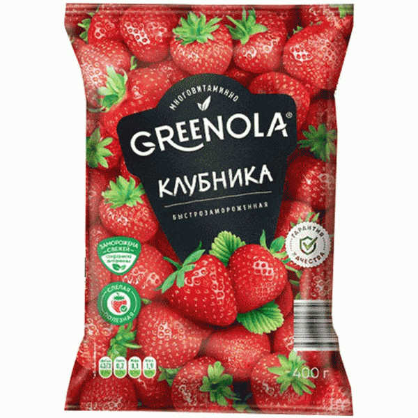 Клубника GREENOLA замороженнная 400г - в магазине «Чижик»