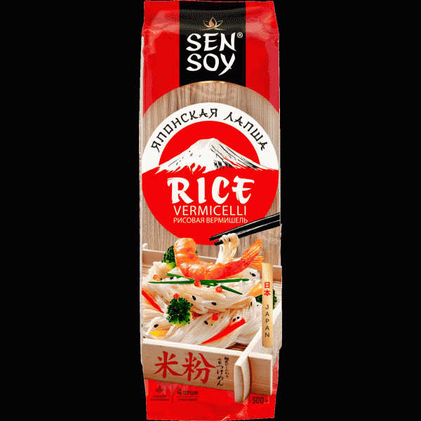 Лапша Sen Soy Premium Rice рисовая 300г - в магазине «Чижик»