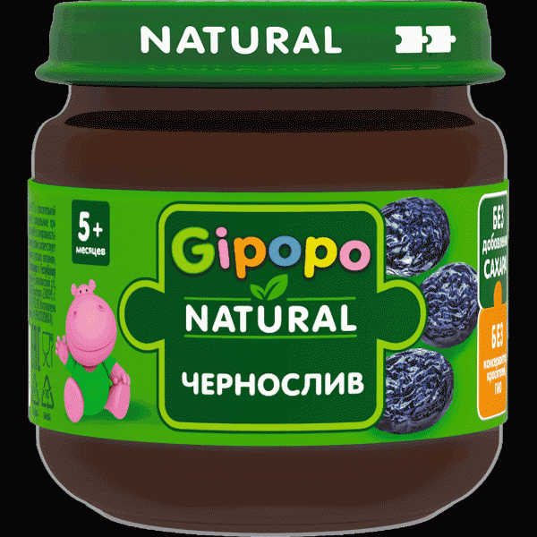 Пюре Gipopo Чернослив 80г - в магазине «Чижик»