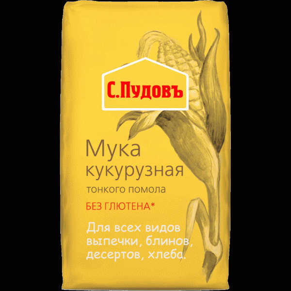 Мука С.Пудовъ кукурузная 450г - в магазине «Чижик»