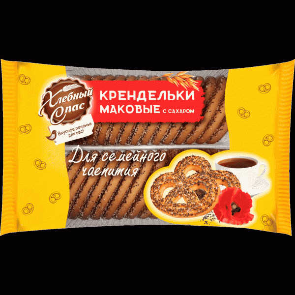 Печенье Хлебный Спас Крендельки мак. 320г - в магазине «Чижик»