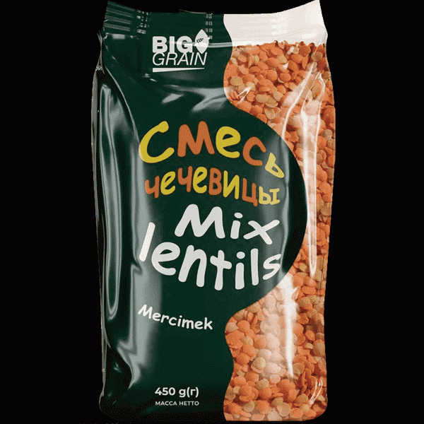 Крупа Big Grain смесь чечевицы 450г - в магазине «Чижик»