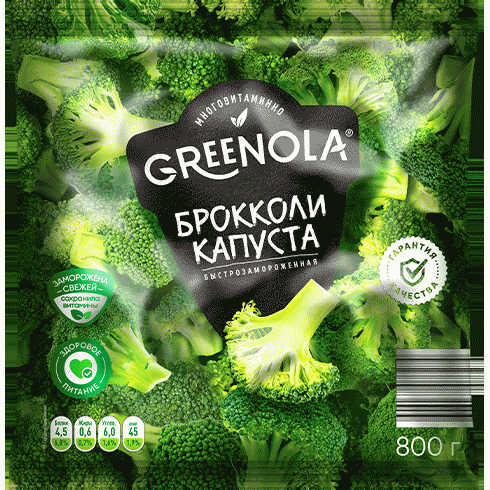 Капуста GREENOLA брокколи б/замороженная 800г - в магазине «Чижик»