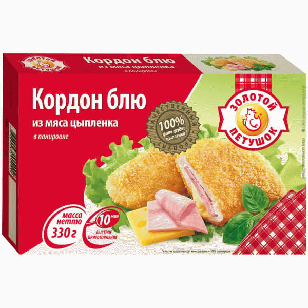 Кордон блю Золотой Петушок зам. 330г - в магазине «Чижик»