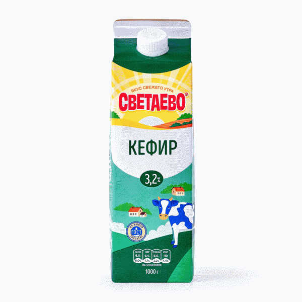 Кефир СВЕТАЕВО 3,2% 1000г - в магазине «Чижик»