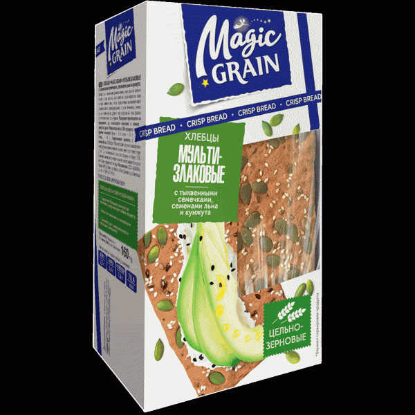 Хлебцы Magic Grain мультизлаковые 160г - в магазине «Чижик»