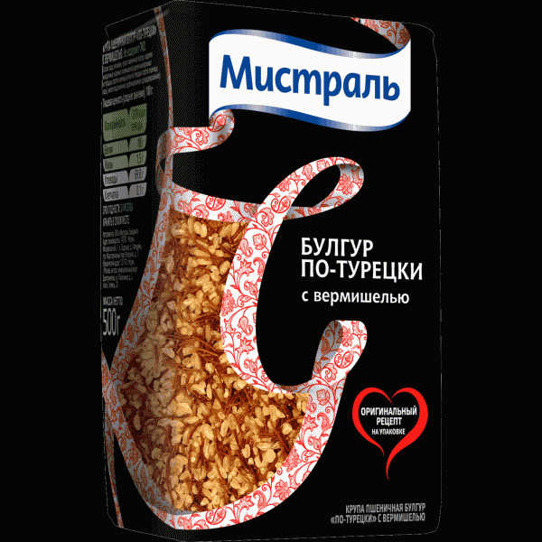 Булгур Мистраль по-турецки с вермишелью 500г - в магазине «Чижик»