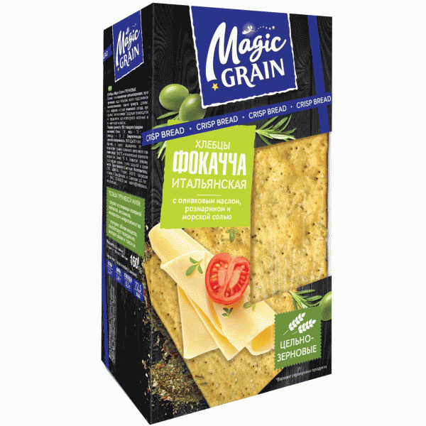 Хлебцы Magic Grain Фокачча 160г - в магазине «Чижик»