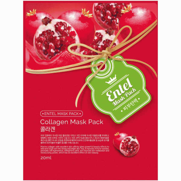Маска Entel Mask Pack для лица с коллагеном 20мл - в магазине «Чижик»