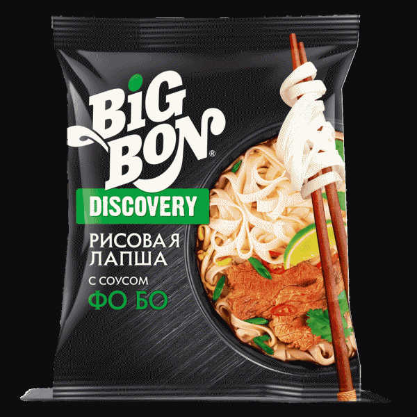 Лапша Big Bon Discovery с соусом Фо Бо 65г - в магазине «Чижик»