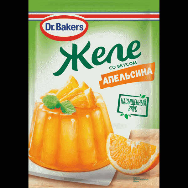 Желе Dr.Bakers сухое со вкусом Апельсина 45г - в магазине «Чижик»
