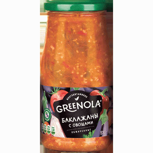 Баклажаны GREENOLA с овощами 510г - в магазине «Чижик»