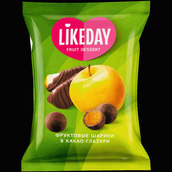 Конфеты Likeday Фруктовые Шарики в глазури 110г - в магазине «Чижик»