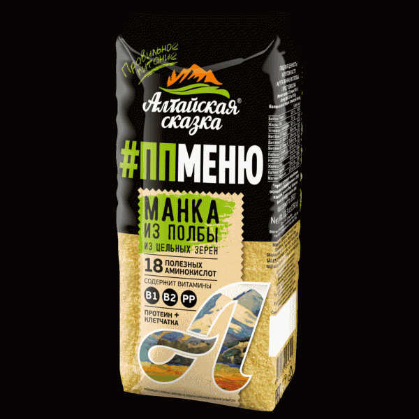 Крупа манная Алтайская Сказка из полбы 350г - в магазине «Чижик»