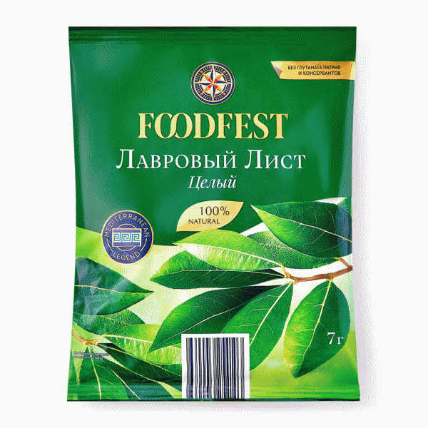 Лист FOODFEST лавровый 7г - в магазине «Чижик»