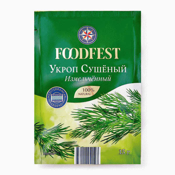 Укроп FOODFEST сушеный 15г - в магазине «Чижик»