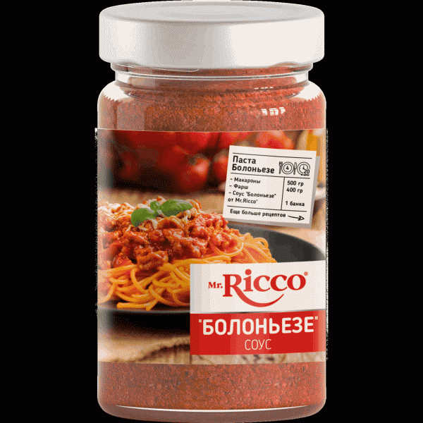 Соус Mr. Ricco Болоньезе томатный 320г - в магазине «Чижик»